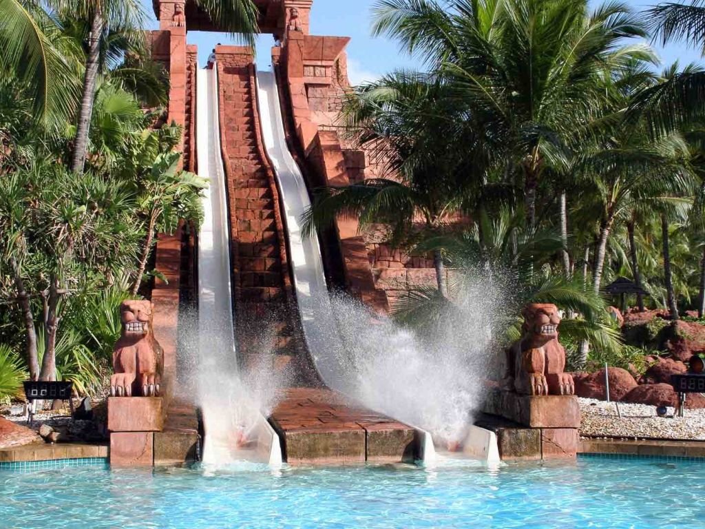 Aquaventure Water Slide Atlantis Bahama Paradise wallpaper
