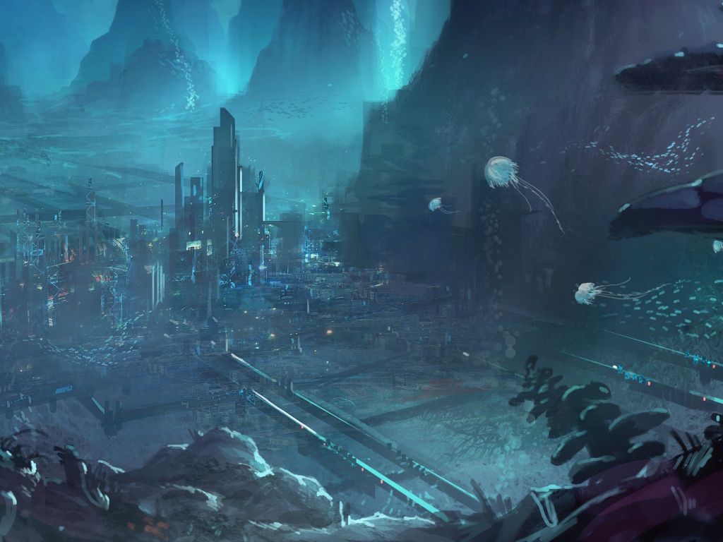 Backgrounds For Alien City wallpaper
