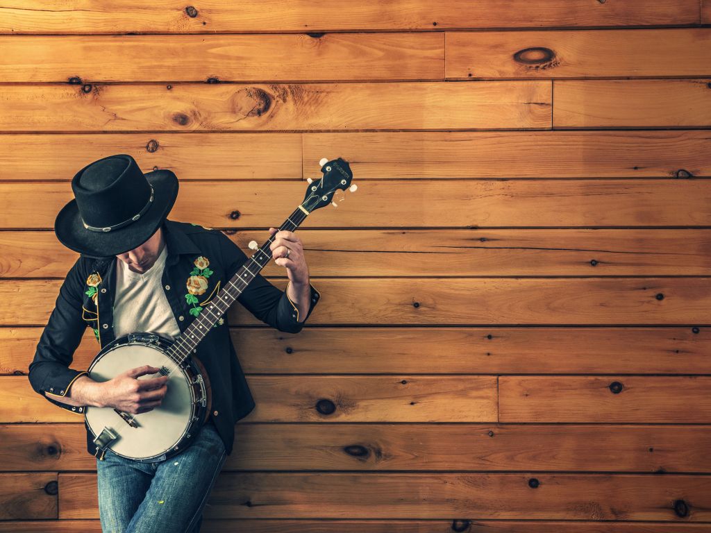 Banjos Brown Country Instruments Musician wallpaper