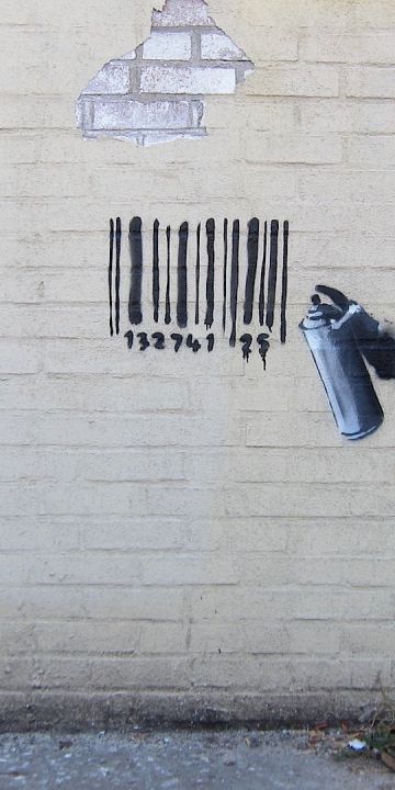 Banksy Robot Graffiti I Hadnt Seen wallpaper in 360x720 resolution