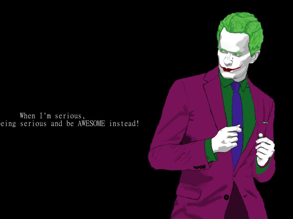 Barney Stinson as Joker HD wallpaper