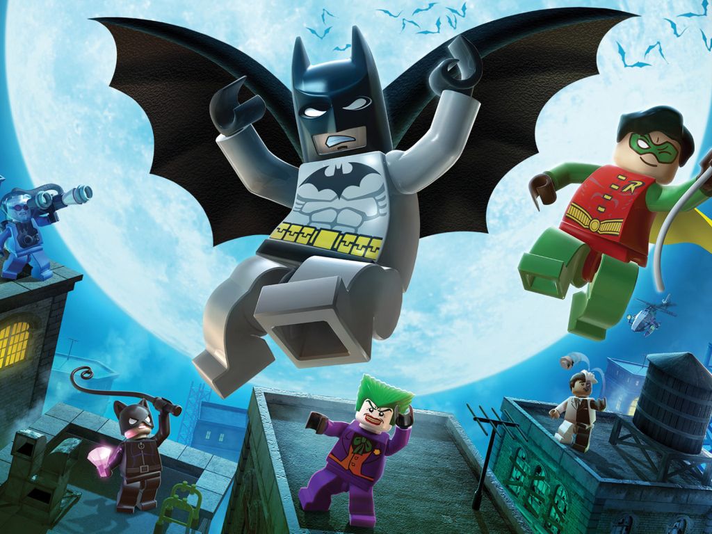 Batman and Robin Lego Figurines wallpaper