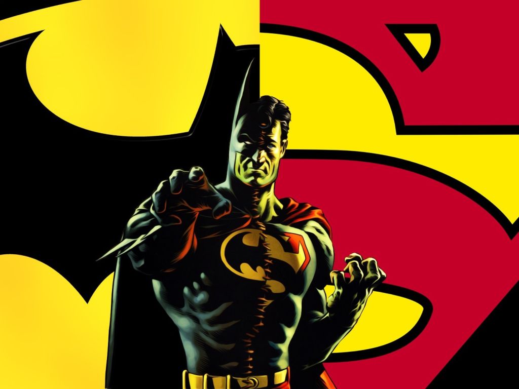 Batman Superman Logo wallpaper