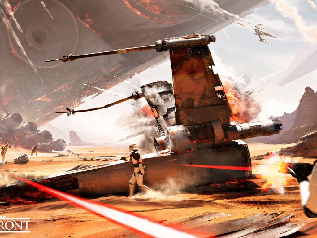Battle of Jakku Star Wars Battlefront wallpaper