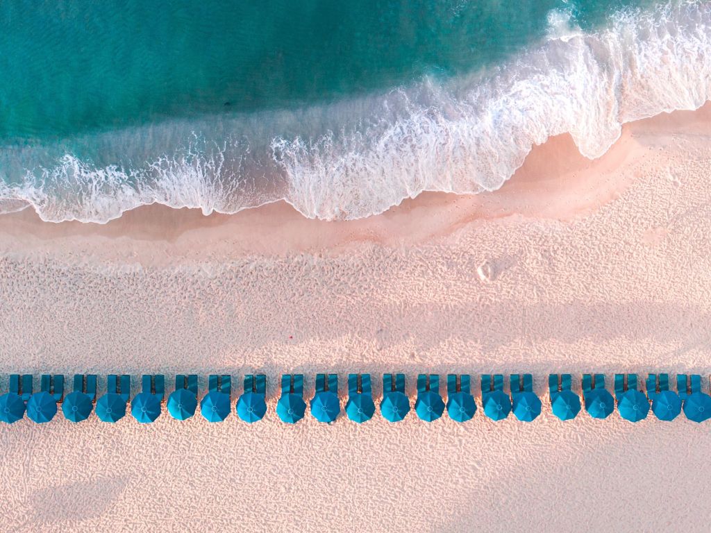Beach Drone Shot wallpaper