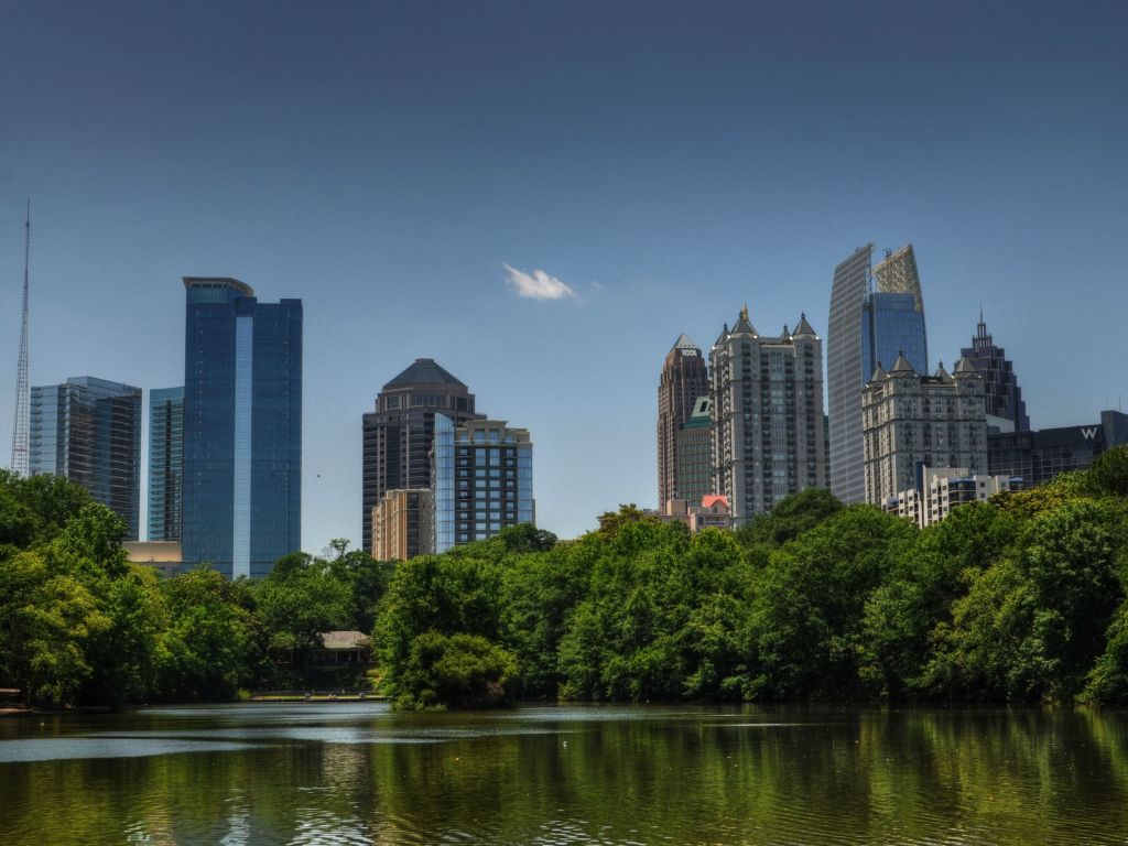 Beautiful City in Georgia Atlanta HD wallpaper