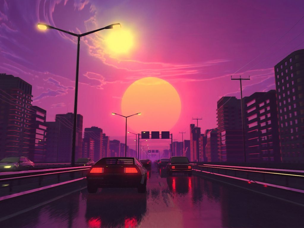 Beautiful City Sunset wallpaper