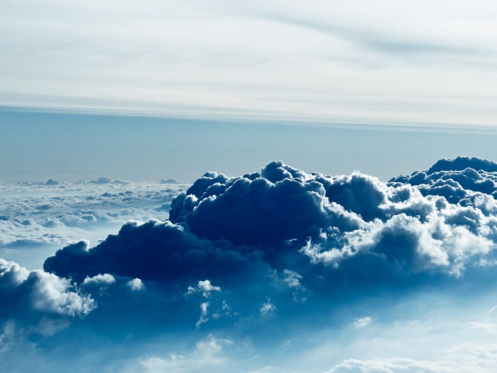 Beautiful Clouds From The Top View wallpaper