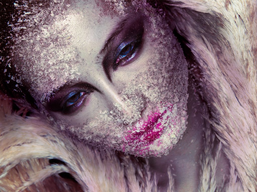 Beautiful Makeup Girl Face Art wallpaper