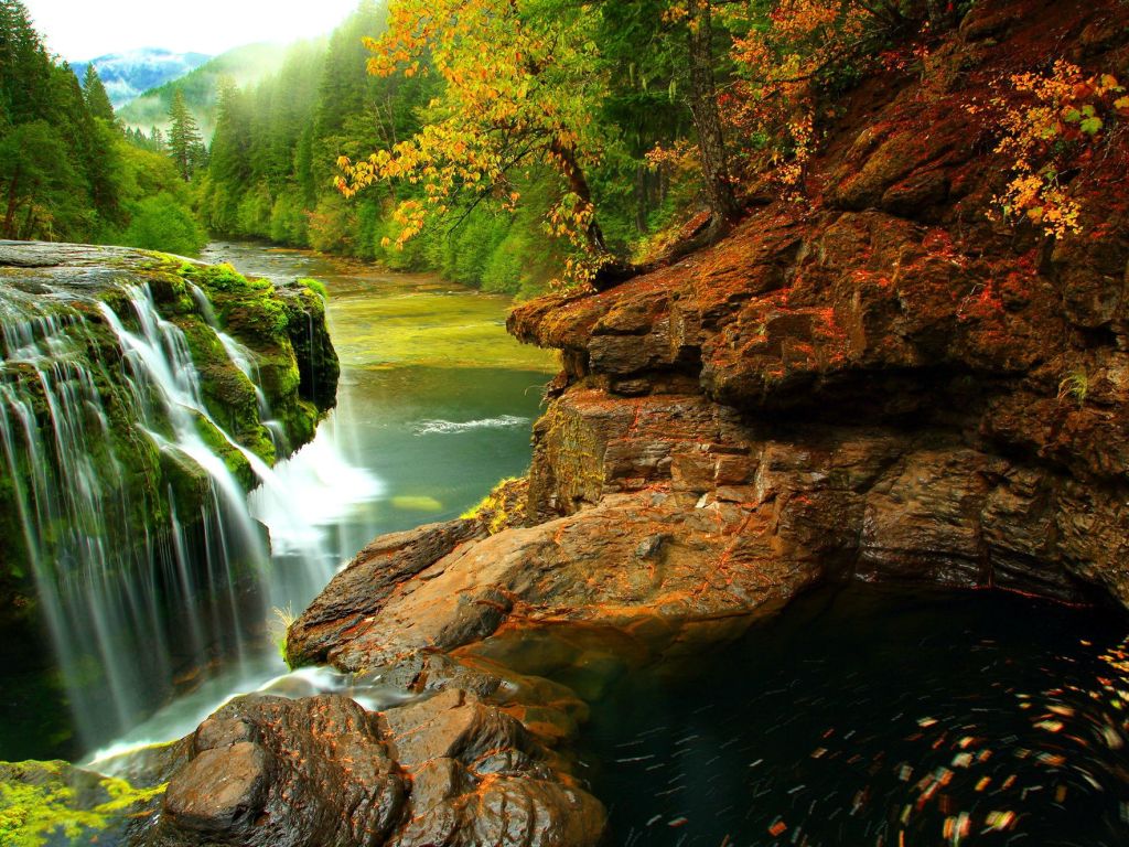 Beautiful Nature Waterfalls Lovely Stone wallpaper