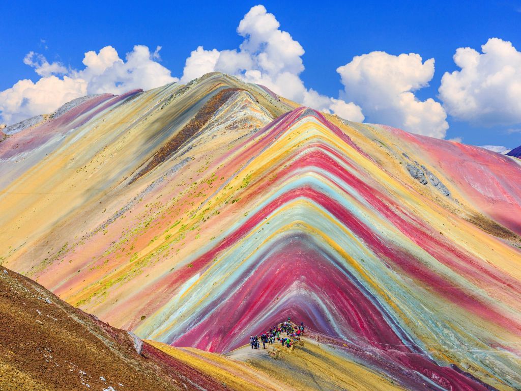 Beautiful Painted Mountains Peru wallpaper