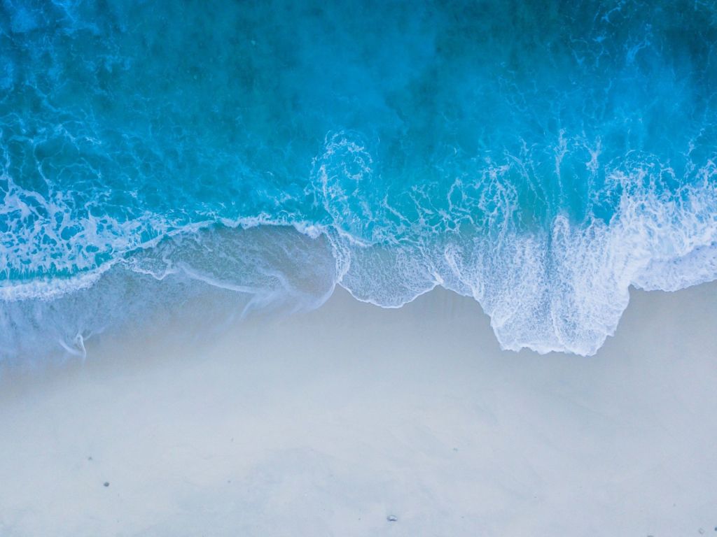 Beautiful Sea Shore Sea Waves wallpaper