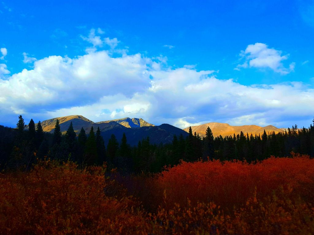 Beautiful Shot of the Rocky Mountains From Estes Park CO wallpaper