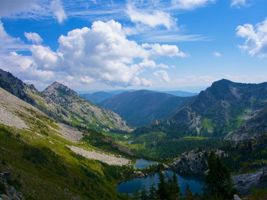 Beautiful View Looking Over the Selway Wilderness Idaho USA wallpaper
