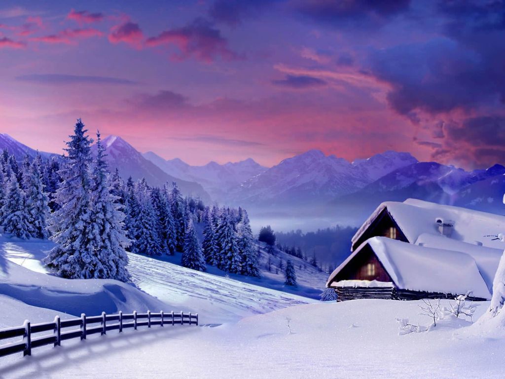 Beautiful Winter View wallpaper
