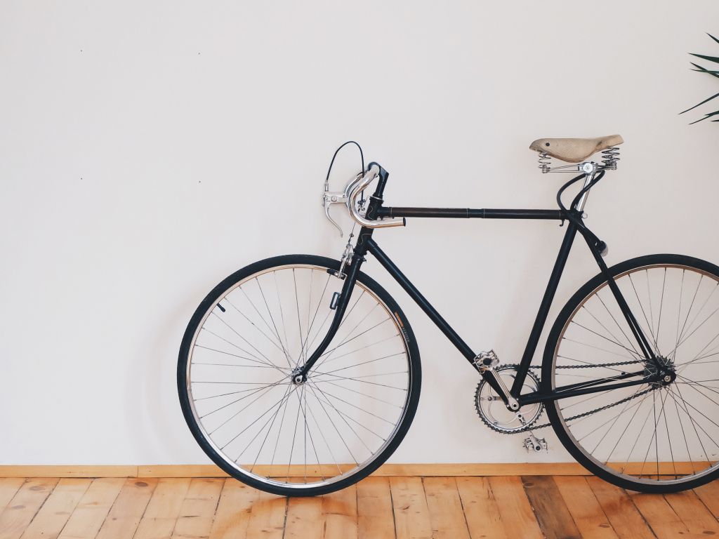 Bicycles Black Brown White wallpaper