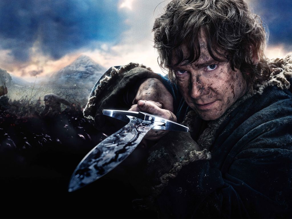 Bilbo Baggins in Hobbit 3 wallpaper