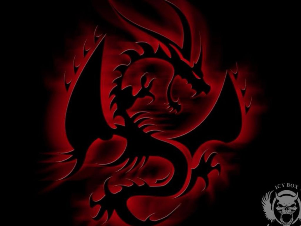 Black And Red Dragons wallpaper