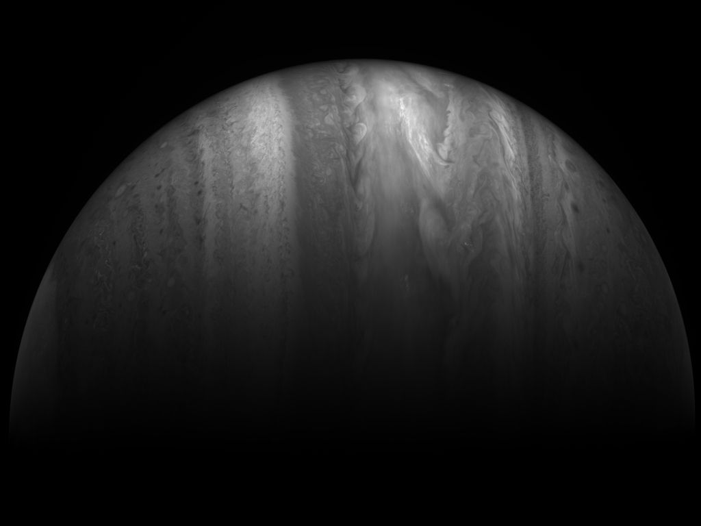 Black and White Horizontal Jupiter wallpaper