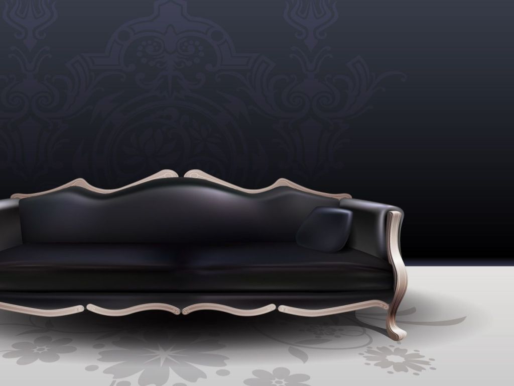 Black Classical Sofa wallpaper