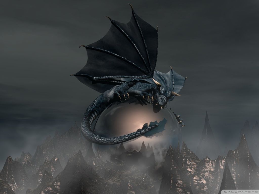 Black Dragon HD wallpaper