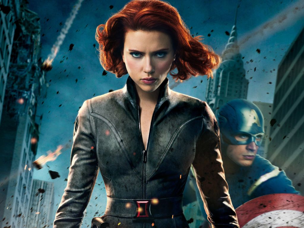 Black Widow in The Avengers wallpaper