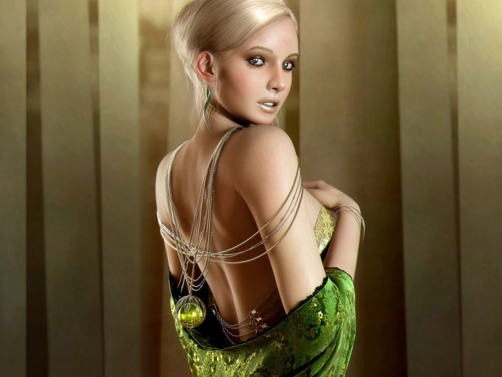 Blonde Fantasy Girl wallpaper