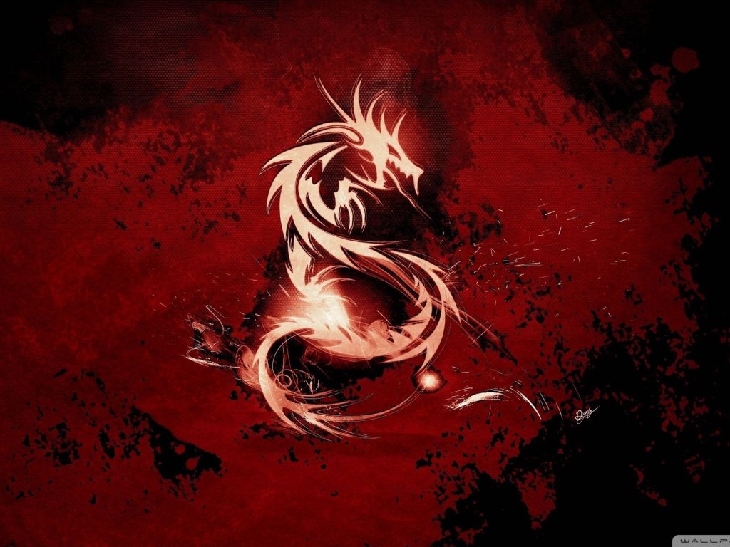 Blood Red Dragon wallpaper