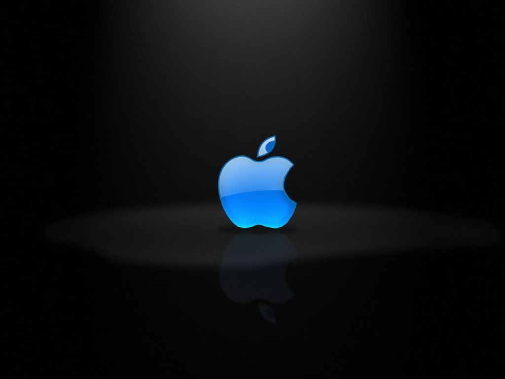Blue Apple Logo wallpaper