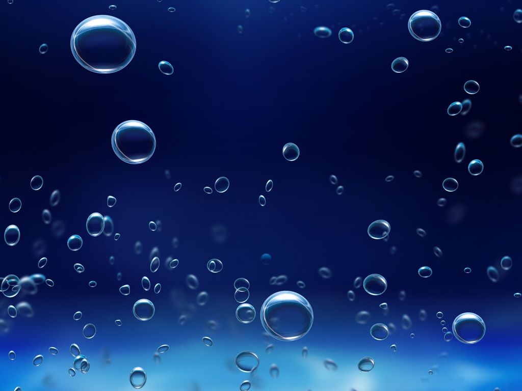 Blue Bubbles wallpaper in 1024x768 resolution