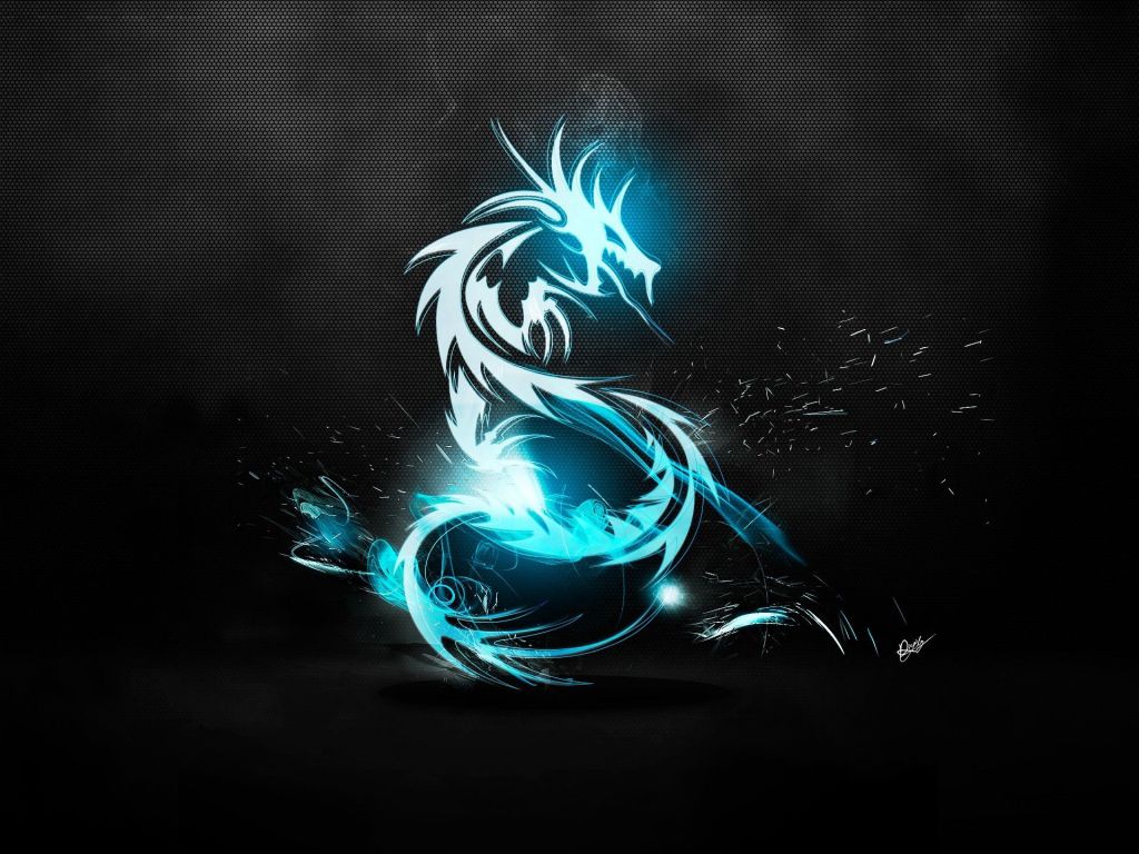 Blue Dragon Symbol wallpaper