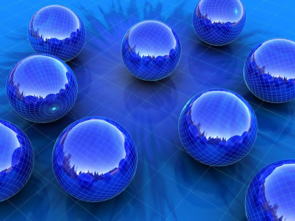 Blue Spheres wallpaper
