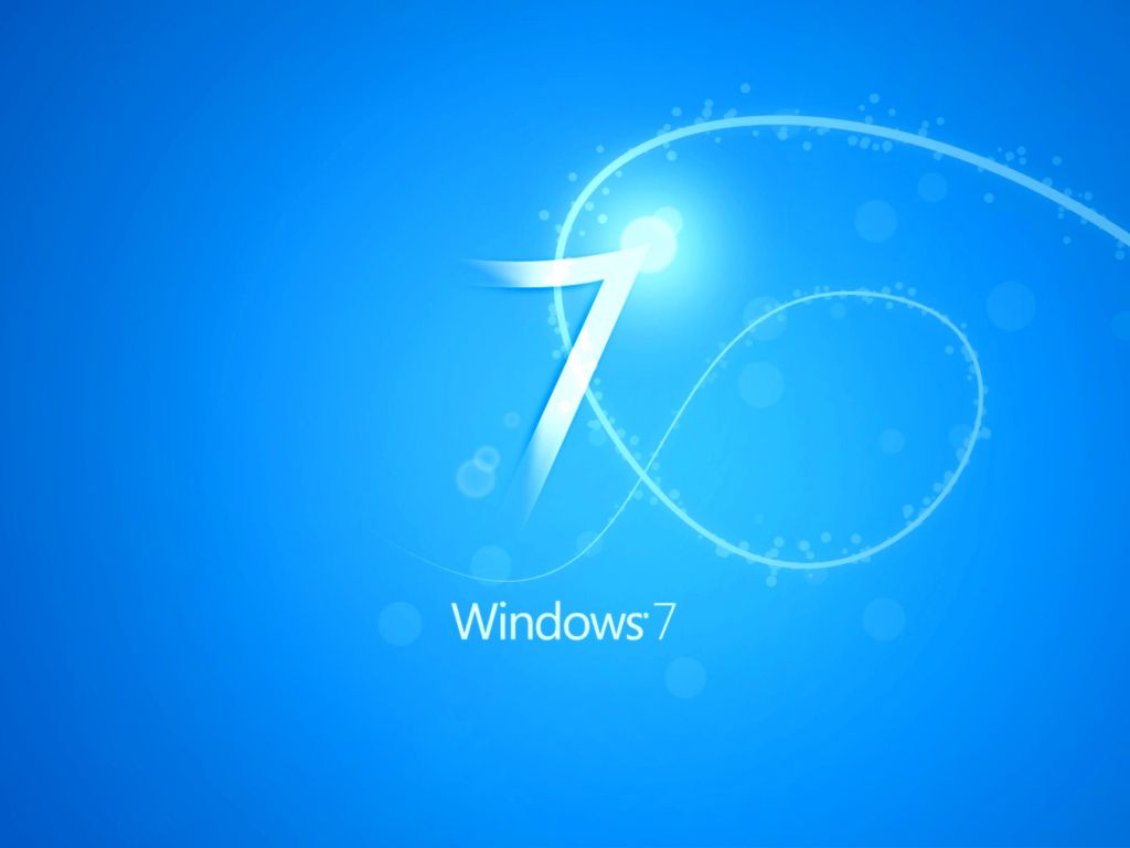 Blue Windows 7 HD wallpaper