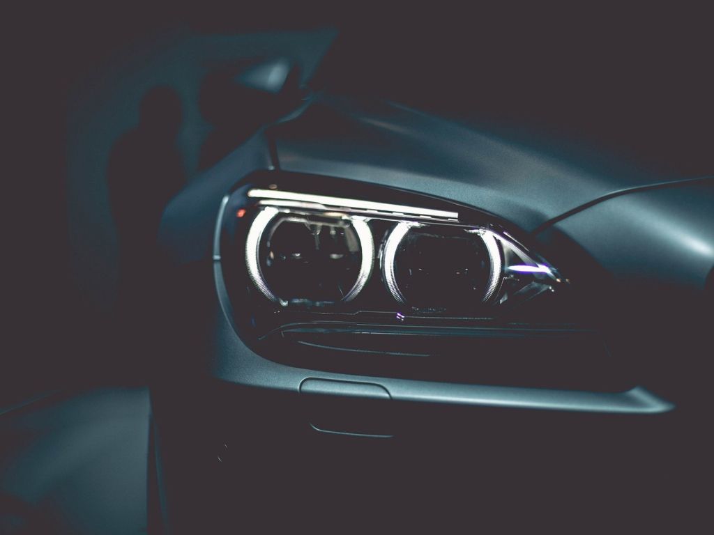 BMW Headlights Black Style wallpaper