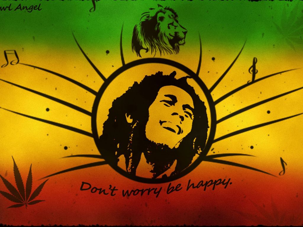 Bob Marley Don T Worry Be Happy wallpaper