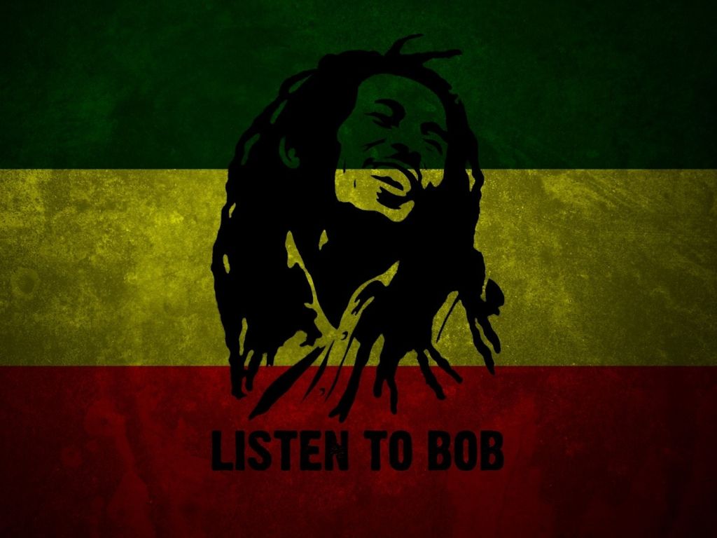 Bob Marley Musician Dreadlocks Flag Jamaica The Inscription wallpaper