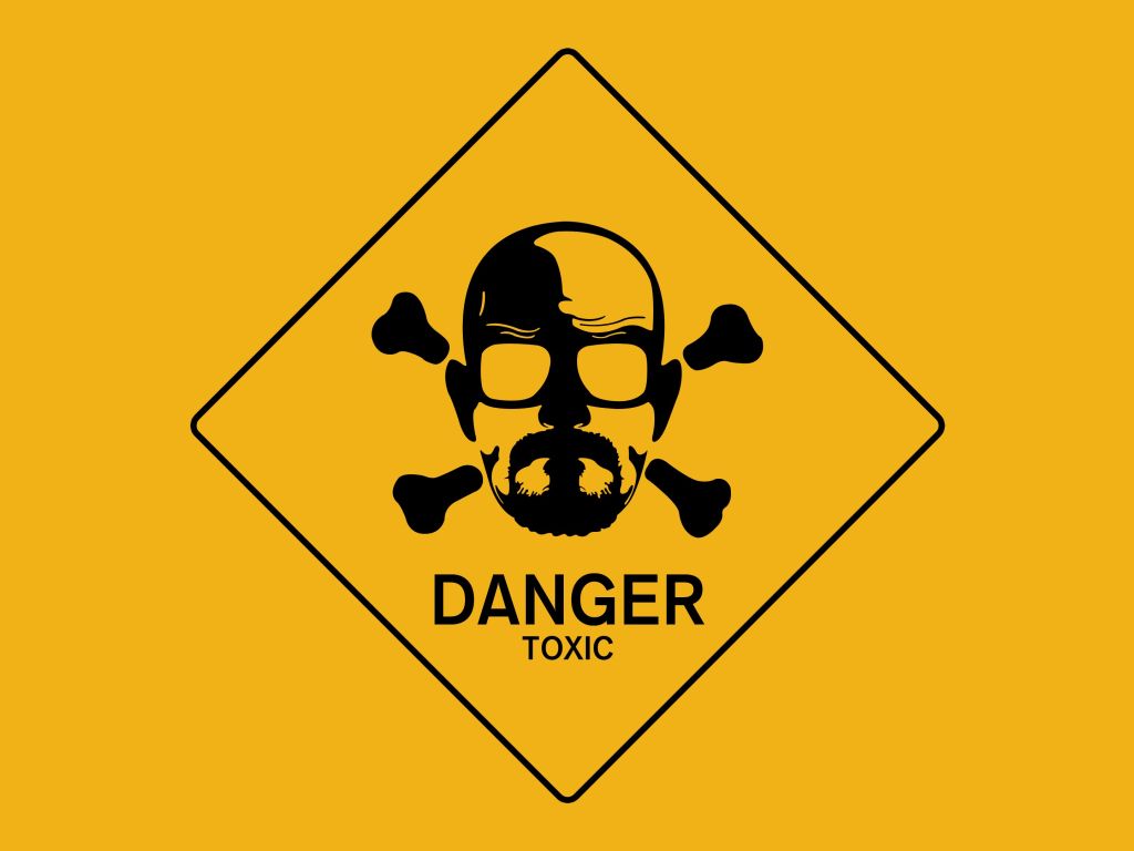 Breaking Bad Walt Danger Toxic Sign wallpaper