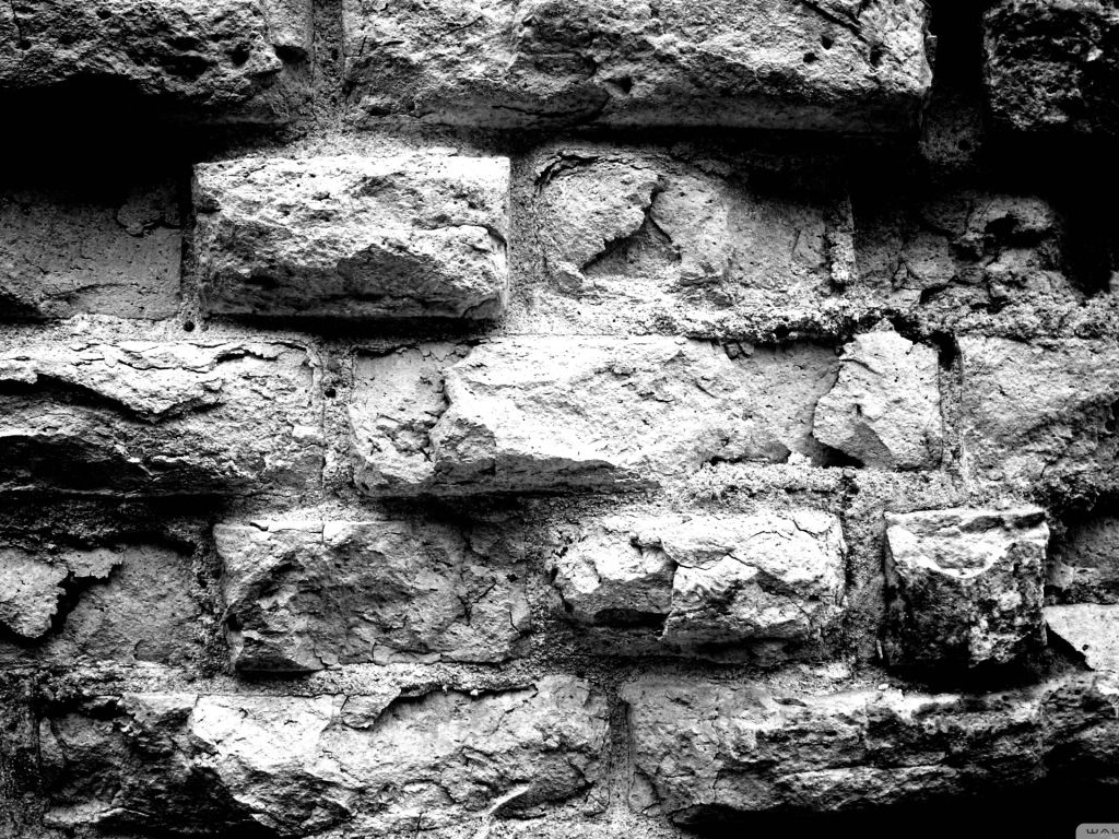 Brick Wall Black And White wallpaper