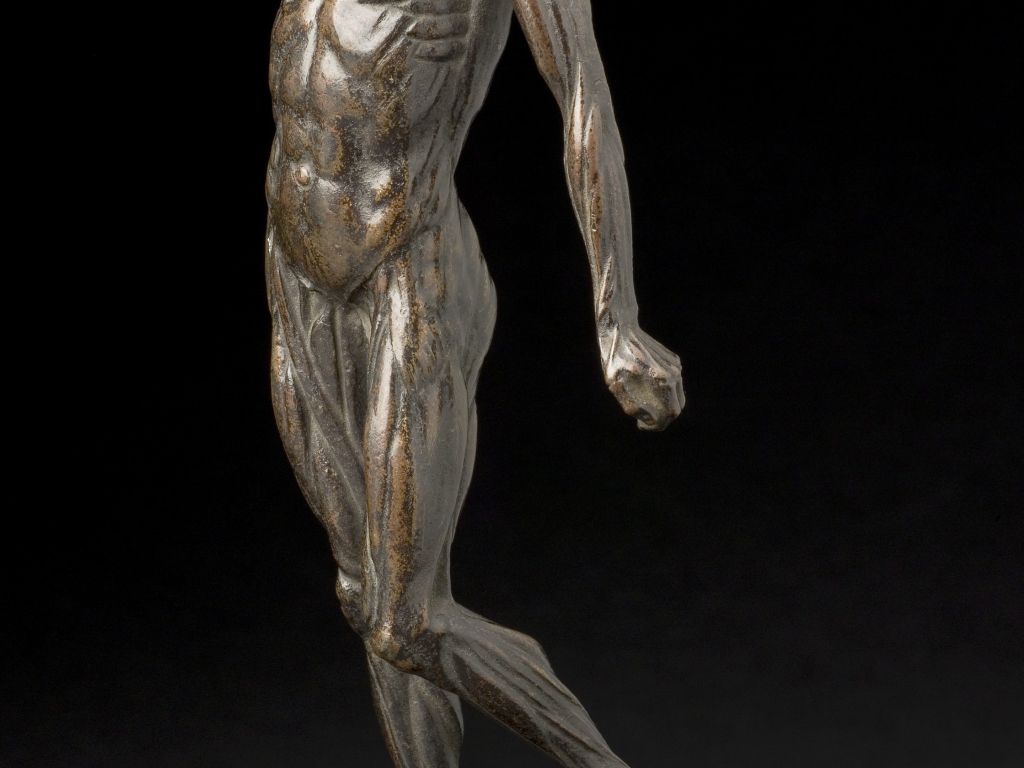 Bronze Anatomical Figure European C. 1700-1800 wallpaper