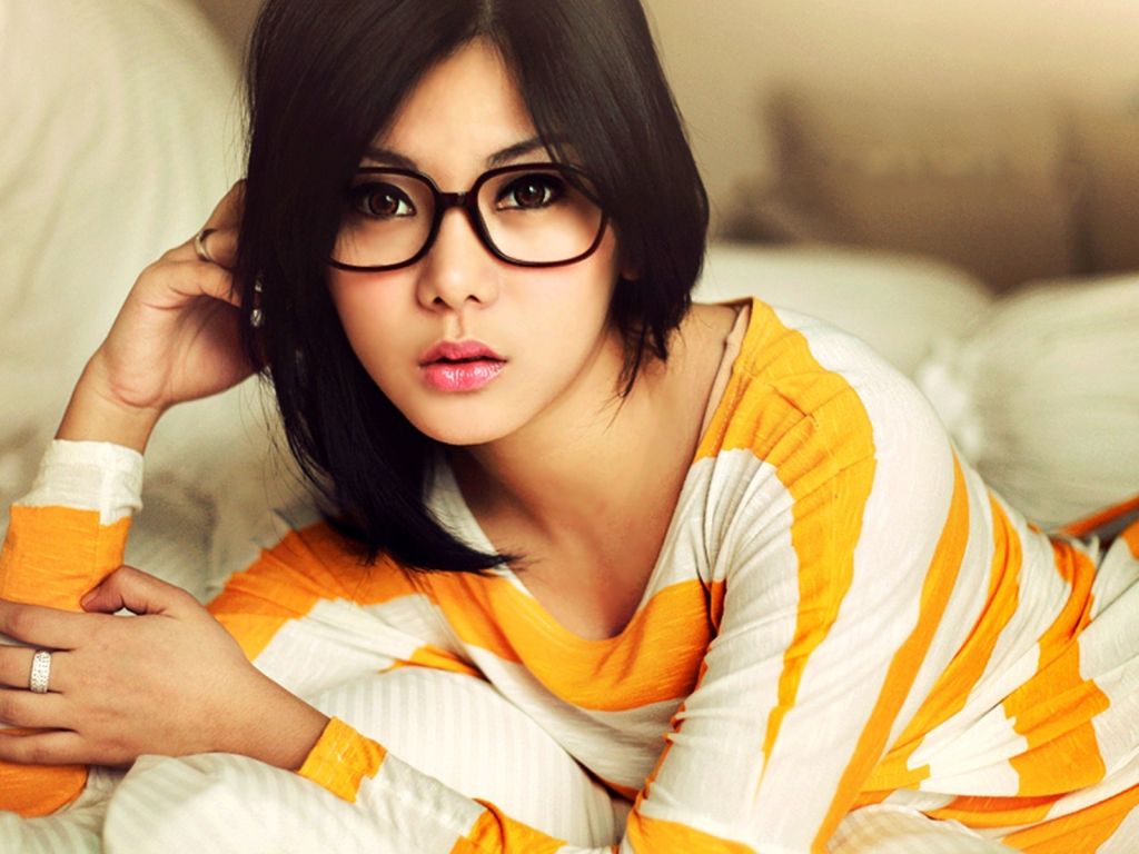 Brunette Glasses Beauty Model Fashion Photo Hd wallpaper
