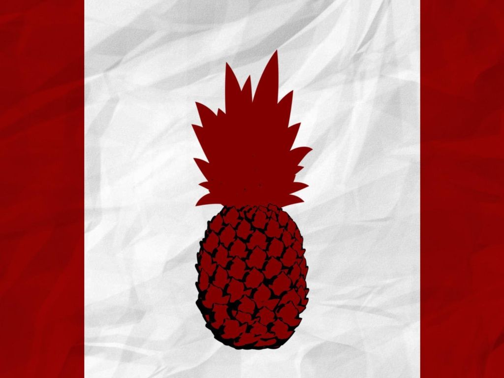 Canada Pineapple Flag wallpaper