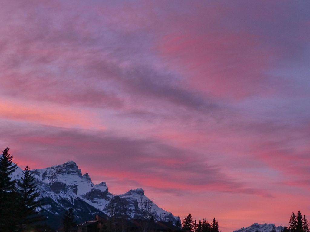 Canmore Sunset Canada wallpaper