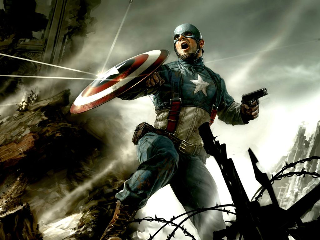 Captain America CG wallpaper