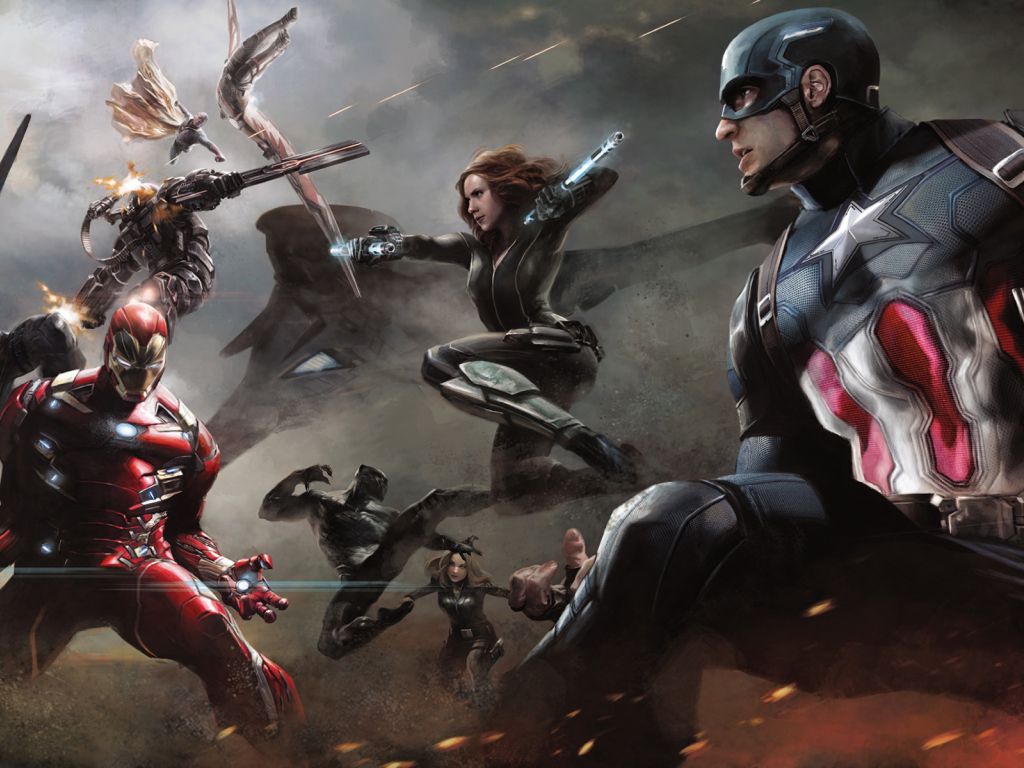 Captain America Civil War Artwork wallpaper