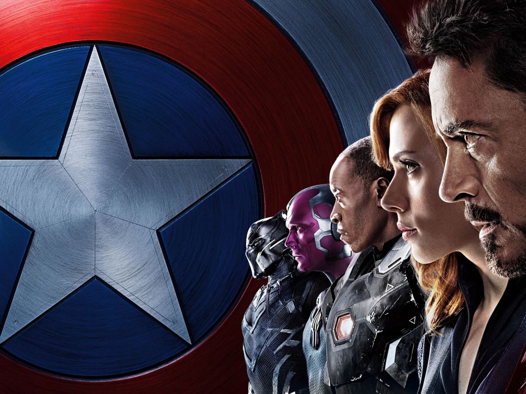 Captain America Civil War Iron Man Team wallpaper