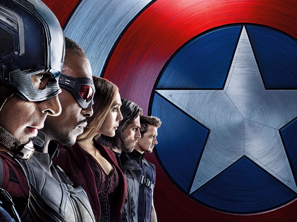 Captain America Civil War Team wallpaper