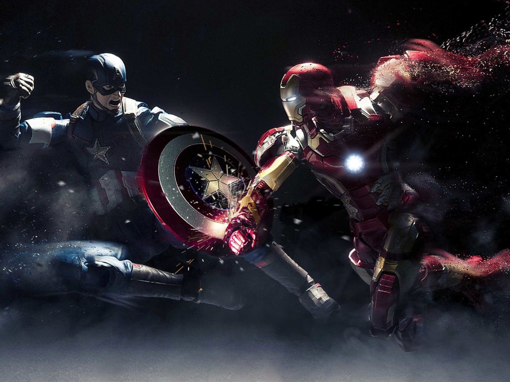 Captain America Vs Iron Man wallpaper