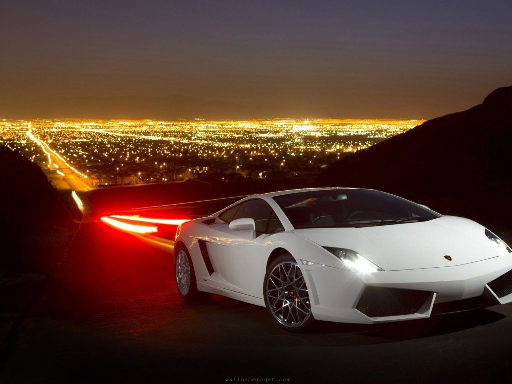 Car Landscape Lamborghini Gallardo White wallpaper