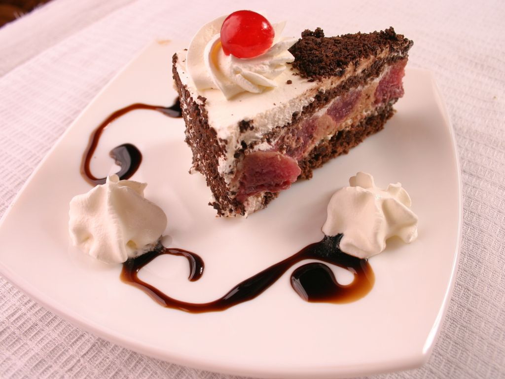 Chocolate Cake With Cream wallpaper
