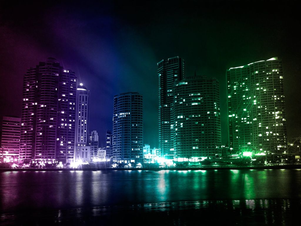 City Lights of Dubai in UAE wallpaper